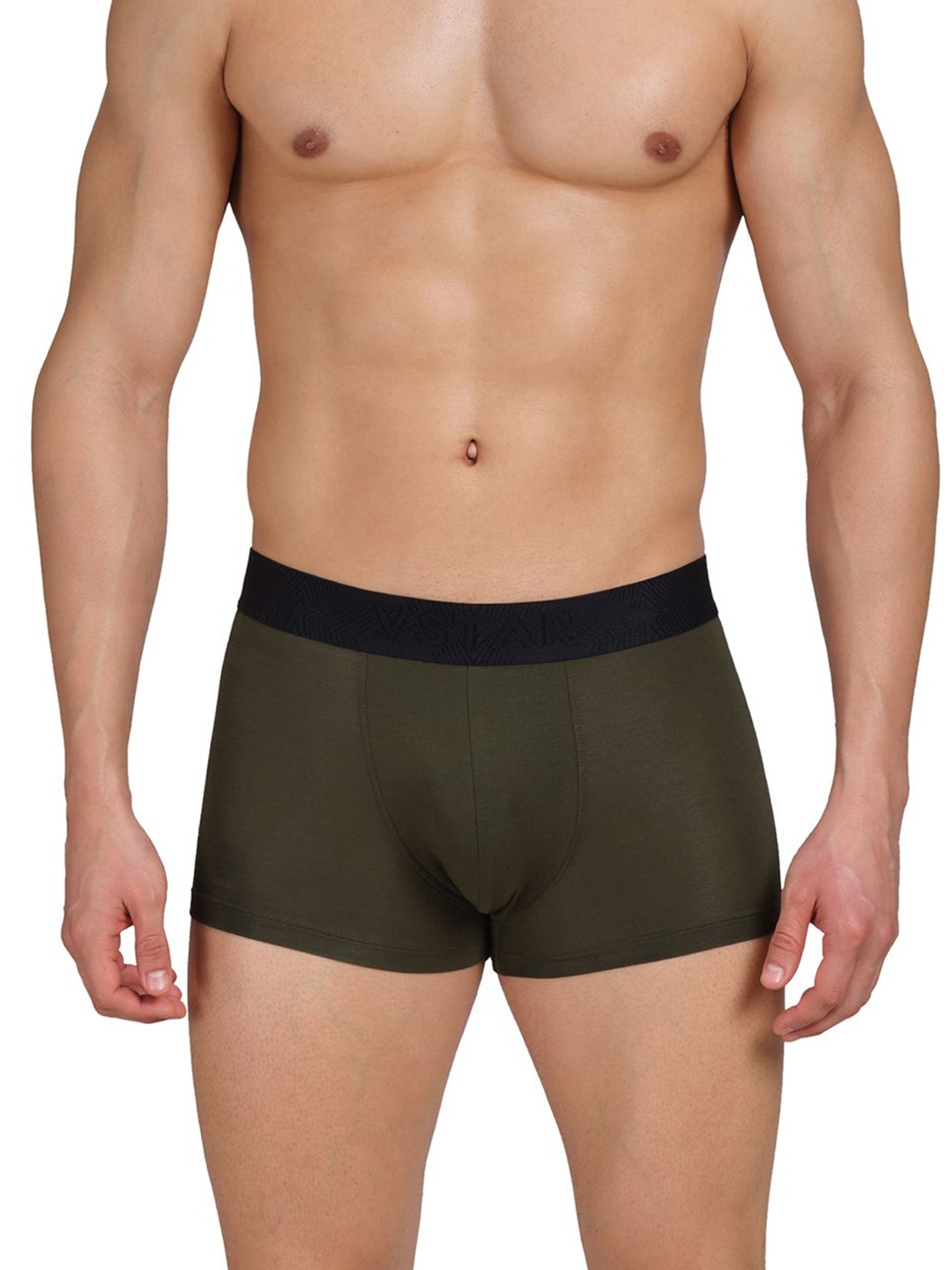 

VStar Men Outer Elastic Short Trunk CB 01-RIFLE_GREEN, Olive