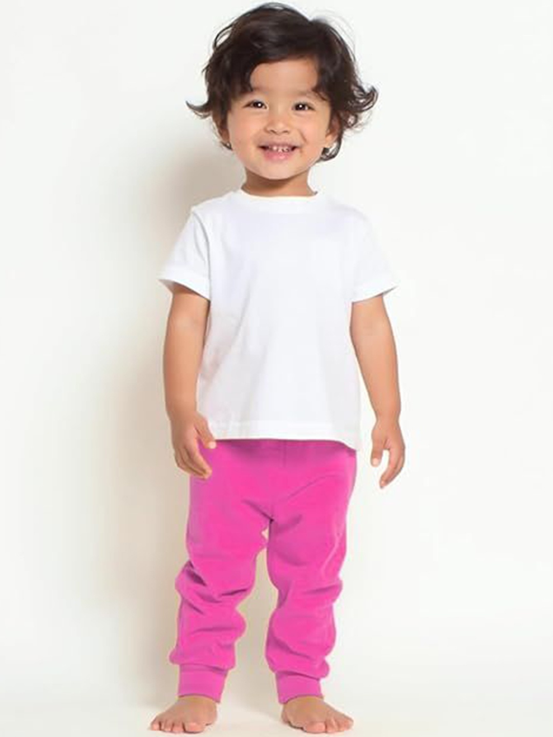 

BAESD Infants Kids Cotton Mid Rise Joggers, Pink