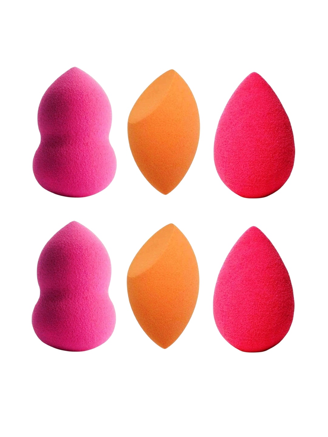 

Lenon Set Of 6 Washable Make Up Blender Sponges, Pink