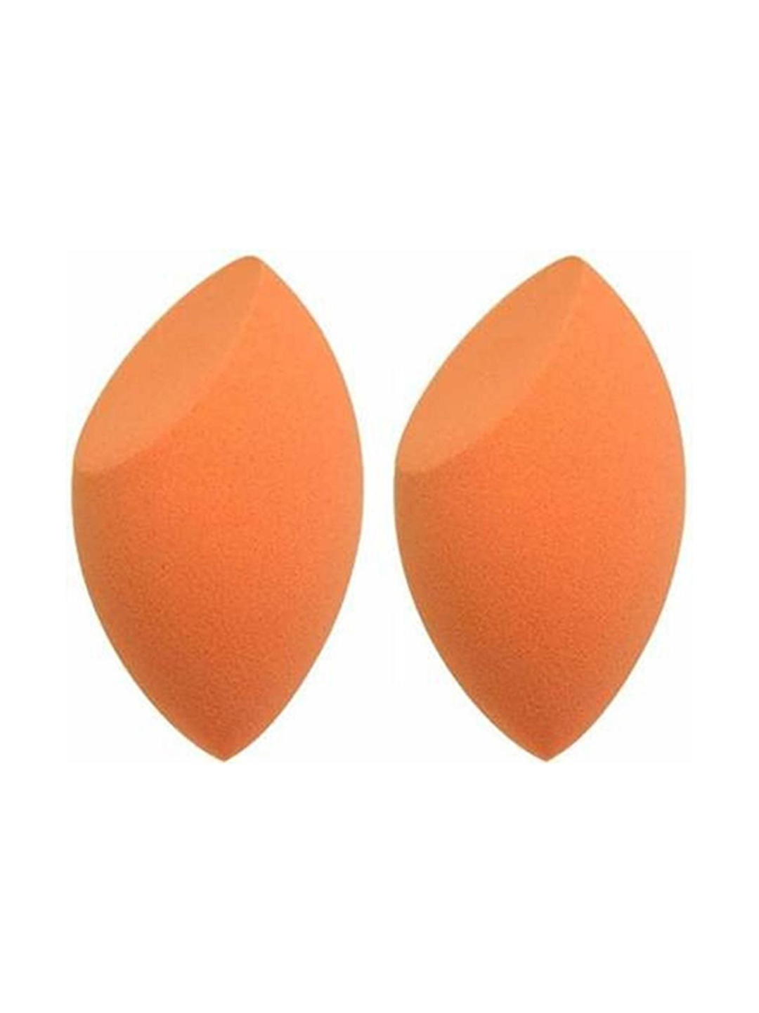 

Lenon Set Of 2 Oval Shape Makeup Blenders, Orange