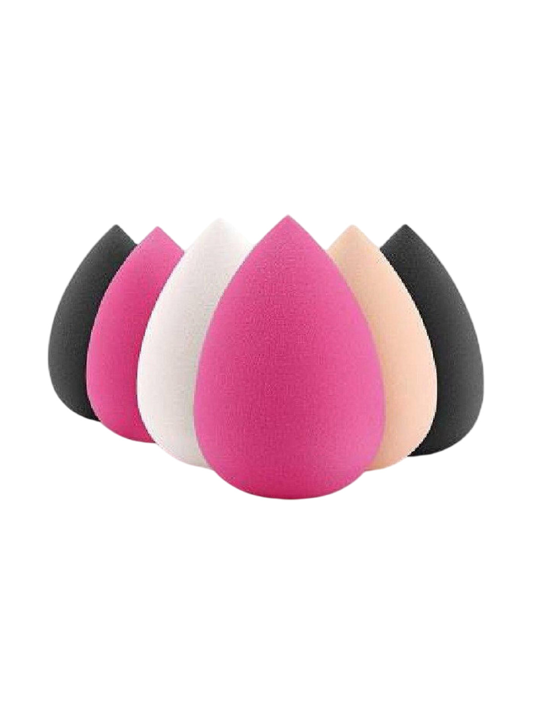 

Lenon Set Of 6 Egg Shape Makeup Blender Sponges, Pink