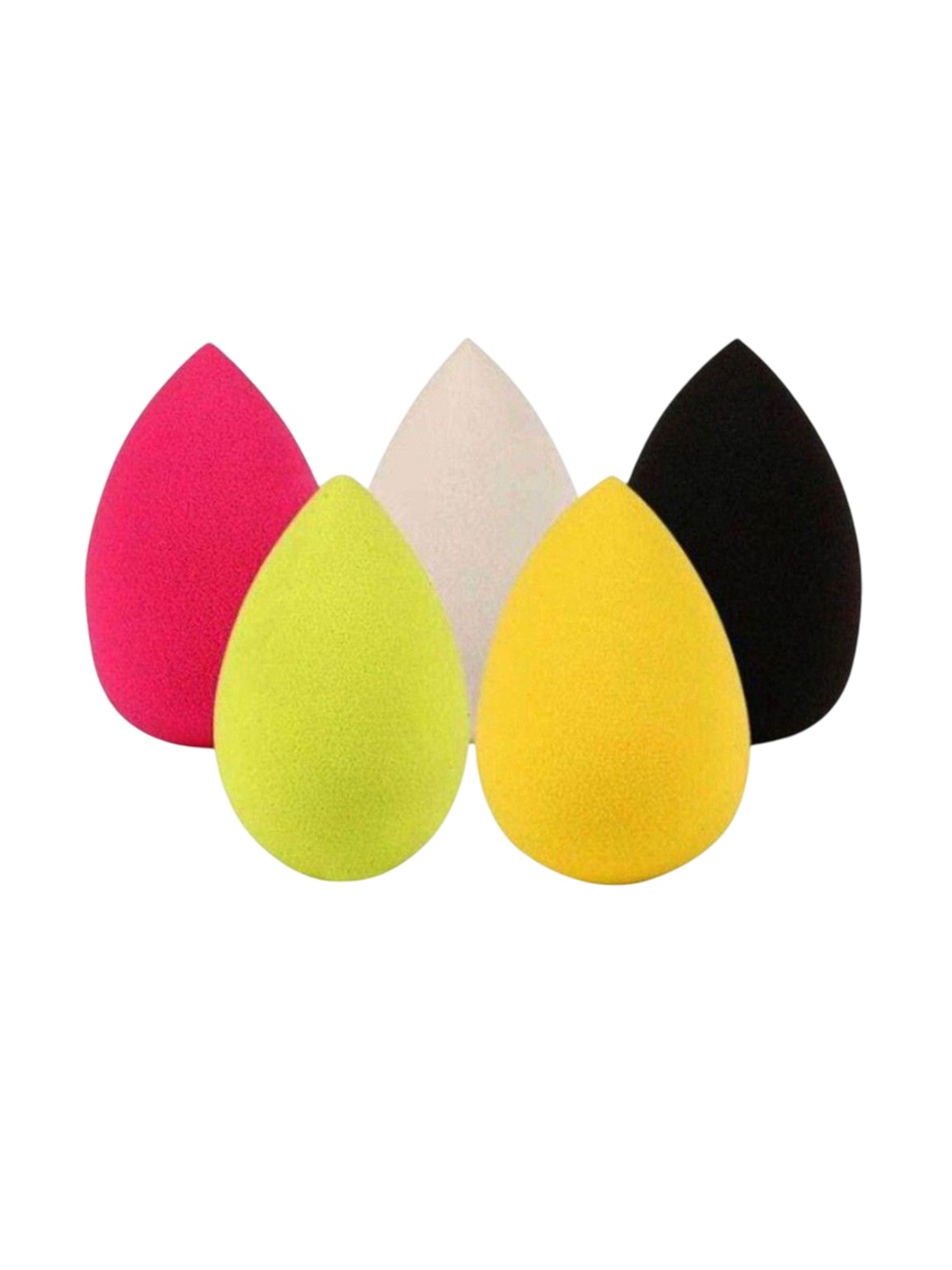 

Lenon Set Of 5 Egg Shape Makeup Blender Sponges, Yellow