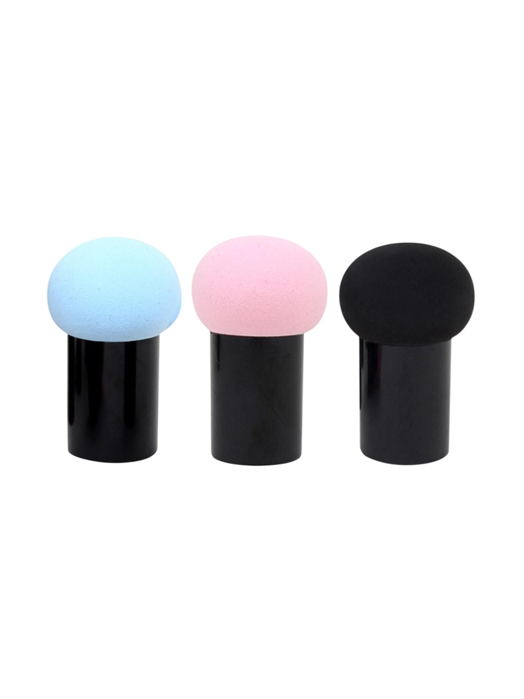 

Lenon Set Of 3 Soft Mashroom Make Up Puffs, Blue