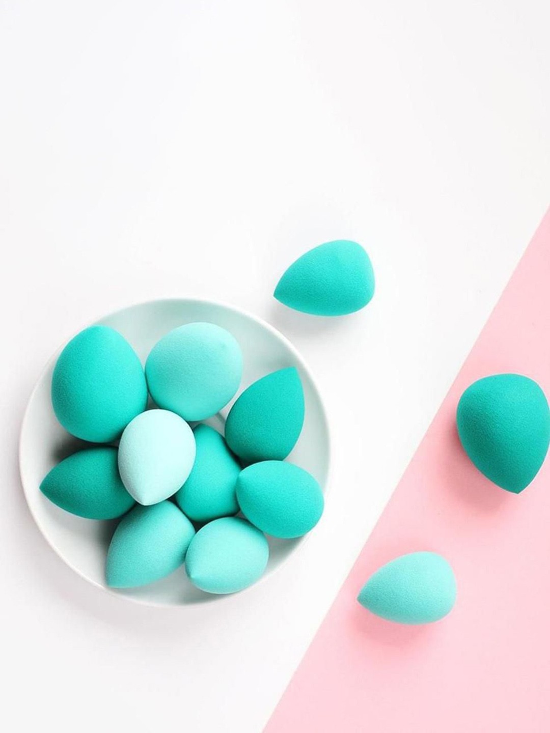 

Lenon Set Of 5 Washable Makeup Blender Sponges, Blue
