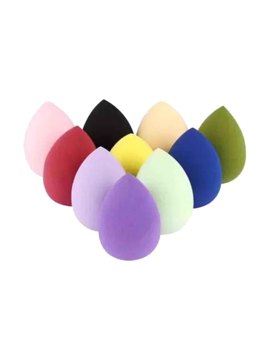 

Lenon Set Of 10 Egg Shape Makeup Blenders, Pink