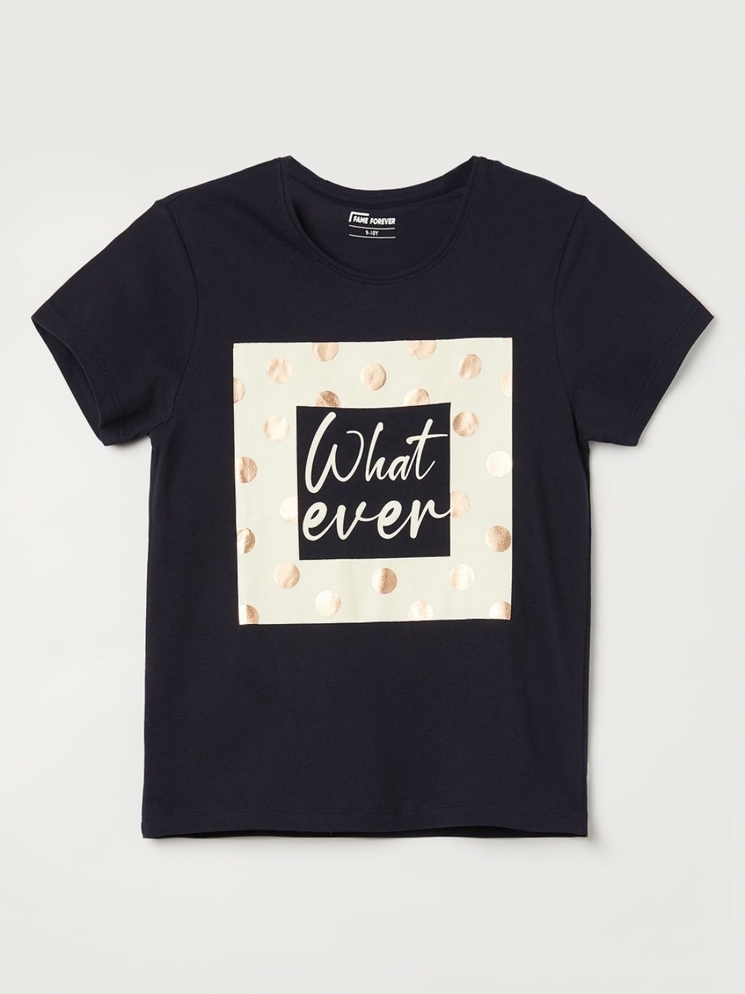 

Fame Forever by Lifestyle Girls Printed Applique T-shirt, Blue