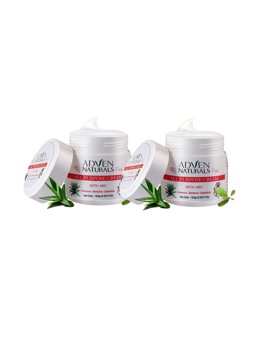 

ADVEN Set Of 2 Natural All Purpose Cream With ABC - 100ml Each, White