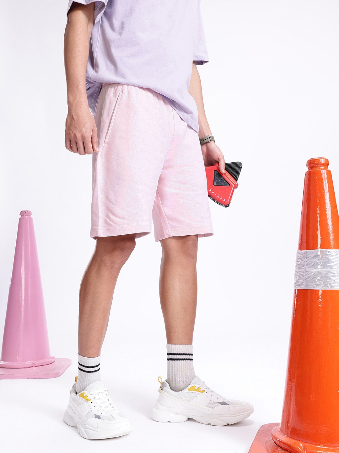 

Kook N Keech Men Pure Cotton Regular Shorts, Pink