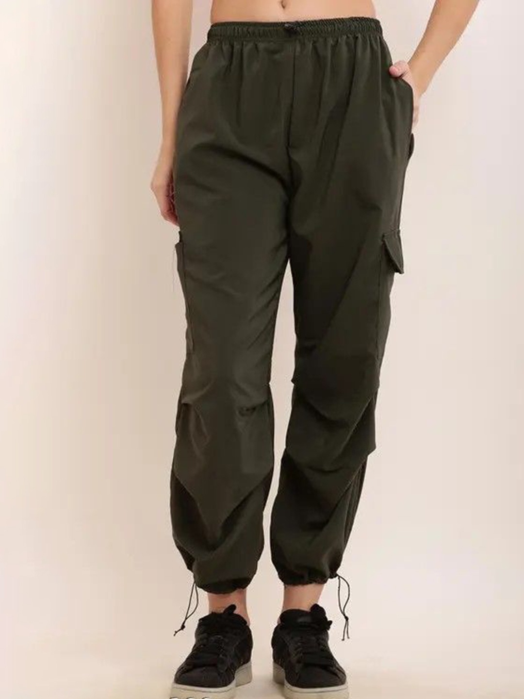 

the window shop Kids Relaxed Mid-Rise Joggers Trousers, Green