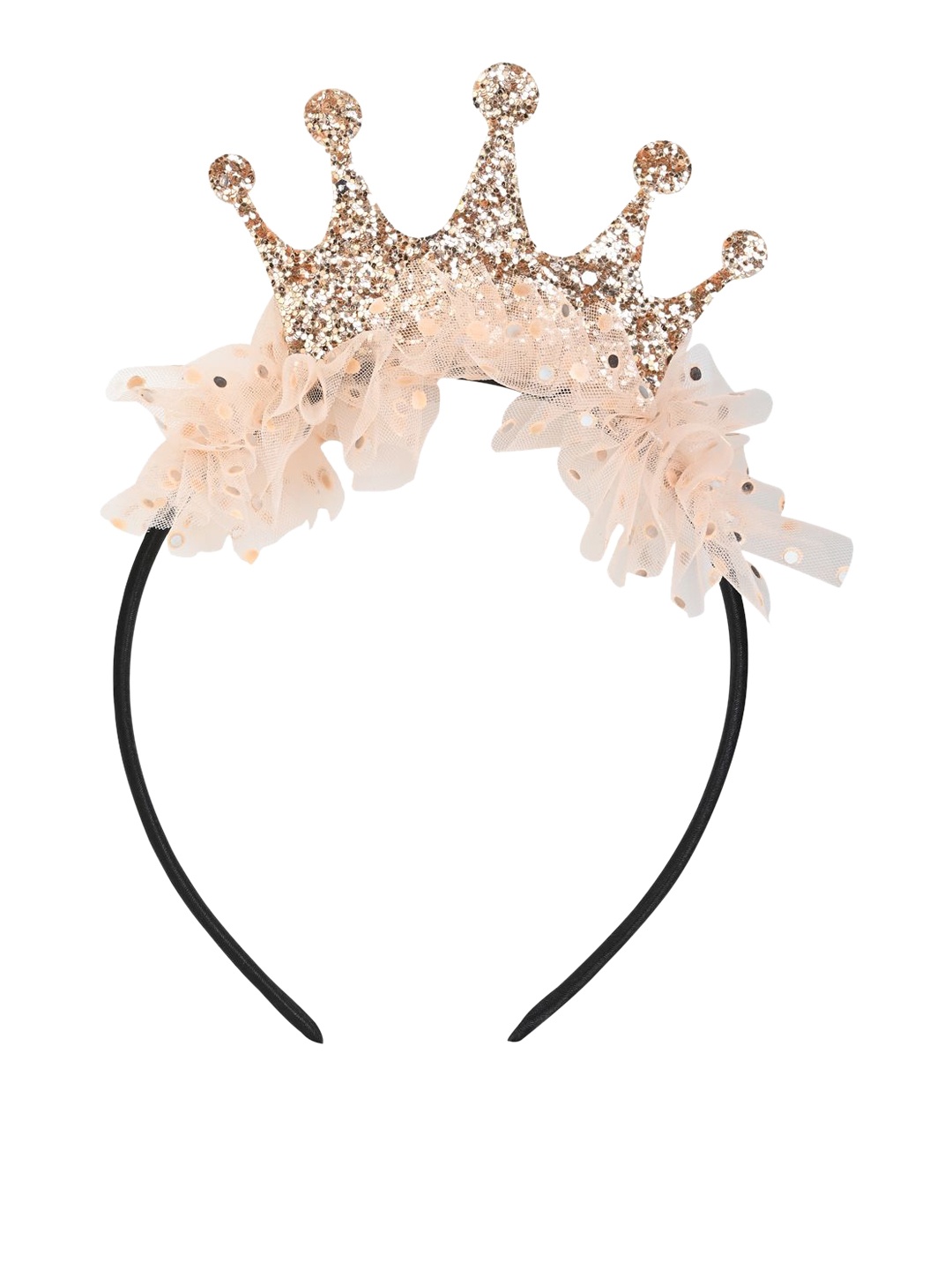 

Aye Candy Girls Tulle Birthday Crown Hairband, Peach