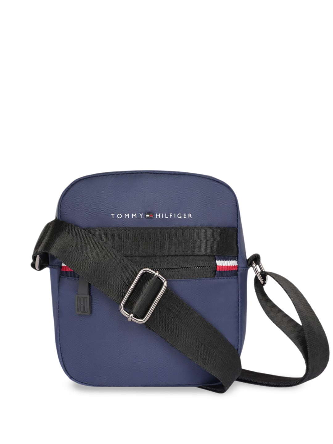 

Tommy Hilfiger Solid Structured Crossbody Sling Bag, Navy blue