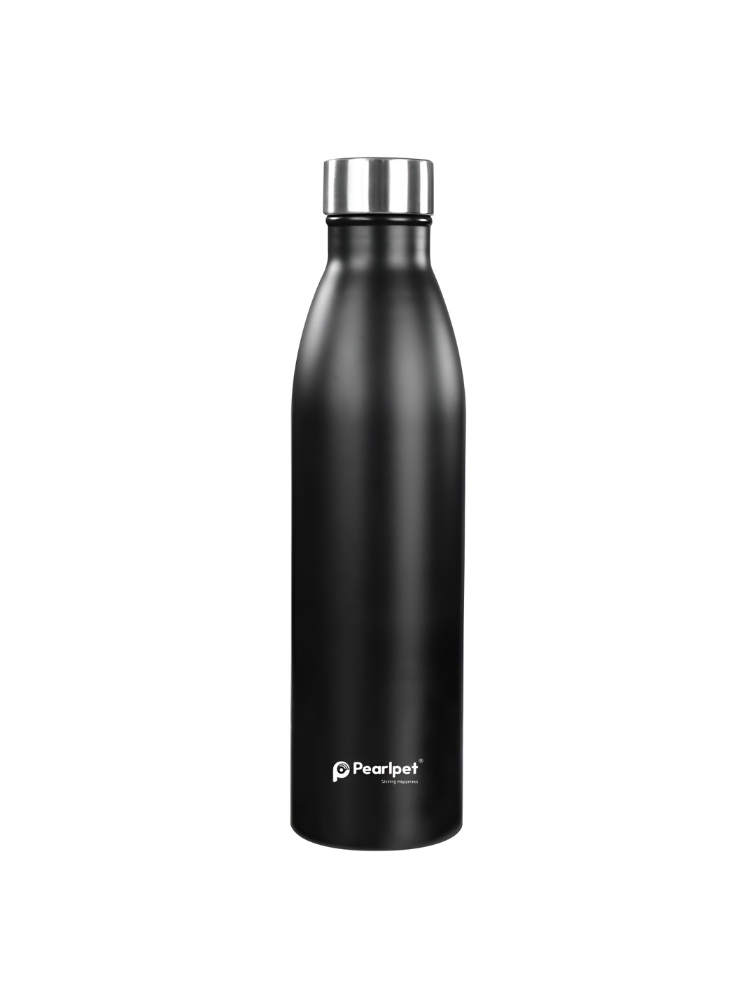 

Pearlpet Black Single Wall Stainless Steel Water Bottle 1 L