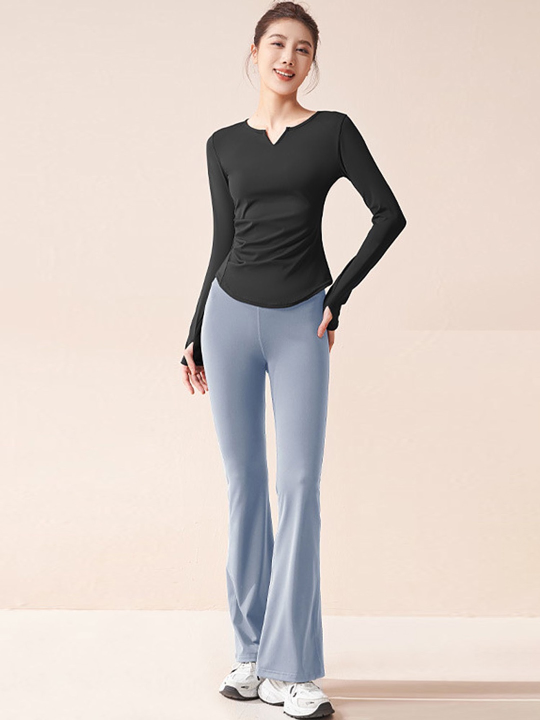 

LULU & SKY Full Sleeve Top & Flare Trousers Co-Ords, Multi