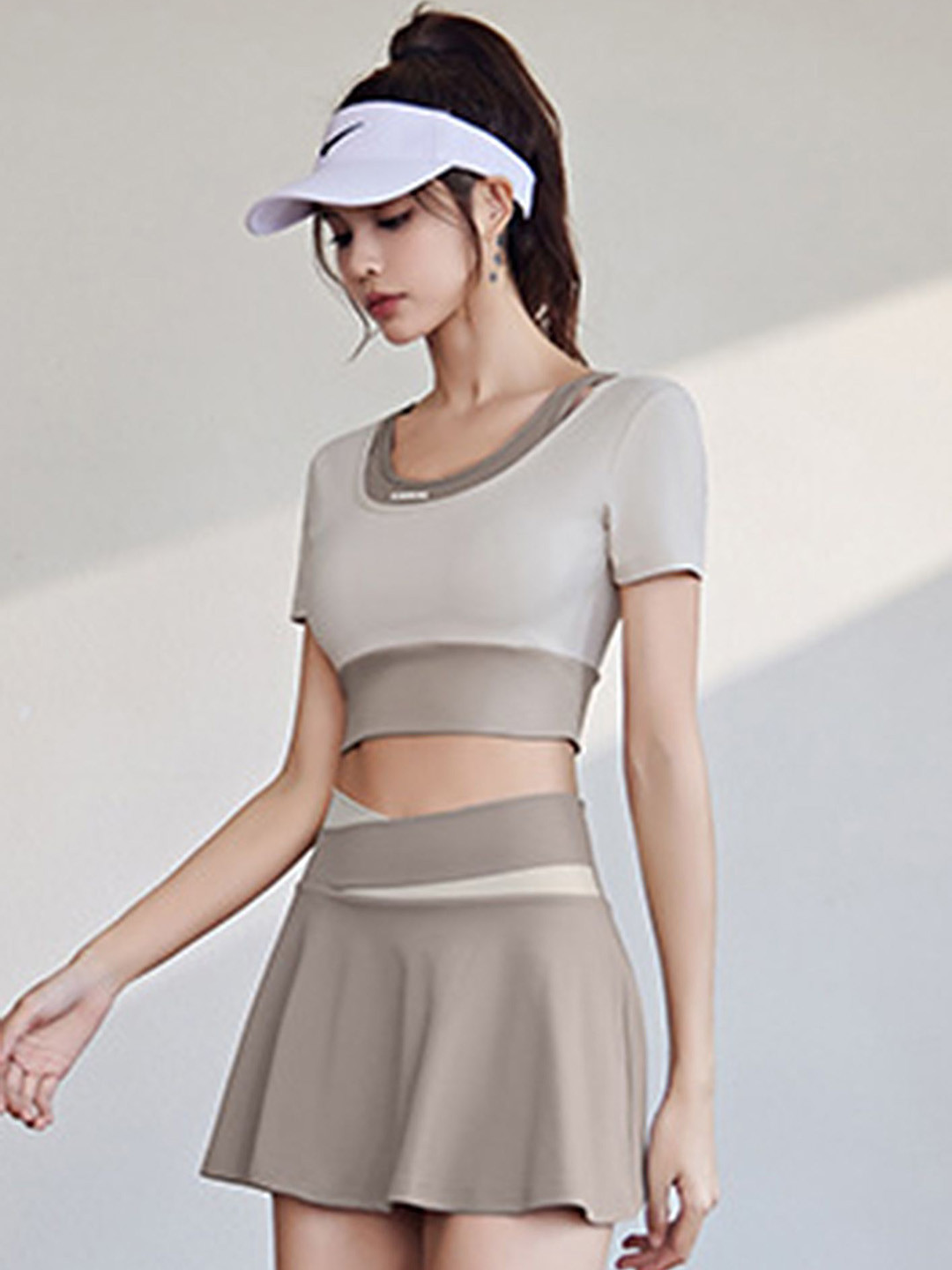 

LULU & SKY Top With Skirt Co-Ords, White