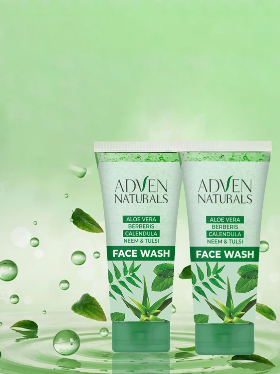 

ADVEN Set Of 2 Neem & Tulsi Face Wash With ABC -100g Each, Green