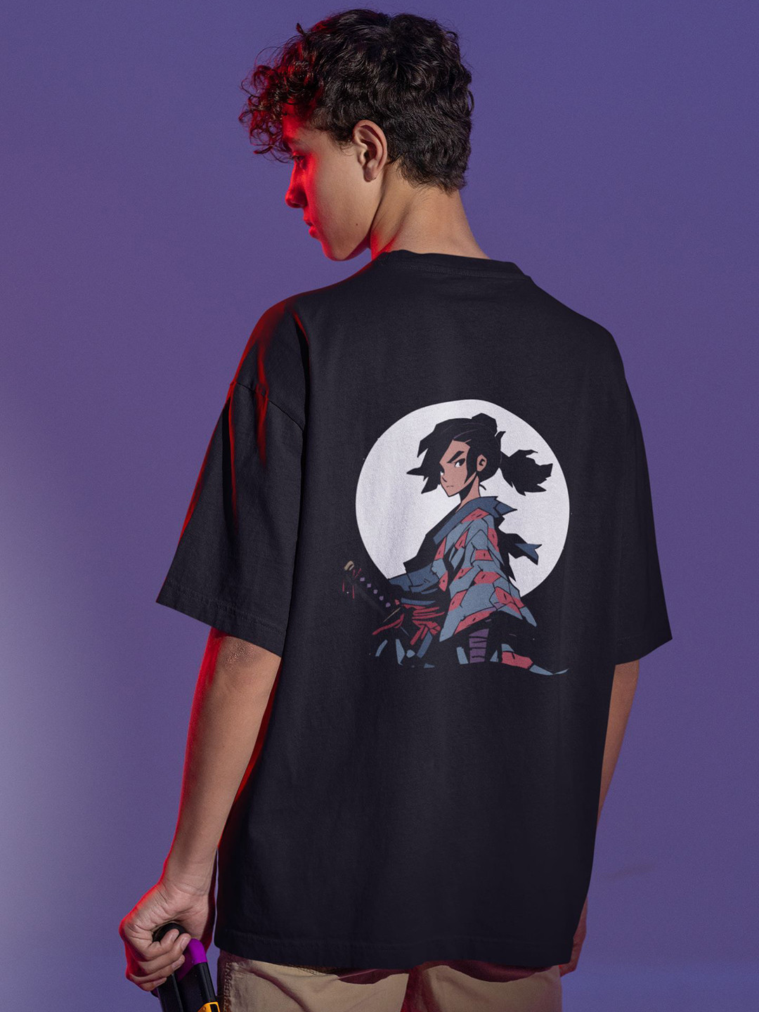 

TheBTclub Men Printed Drop-Shoulder Sleeves Activchill T-shirt, Black