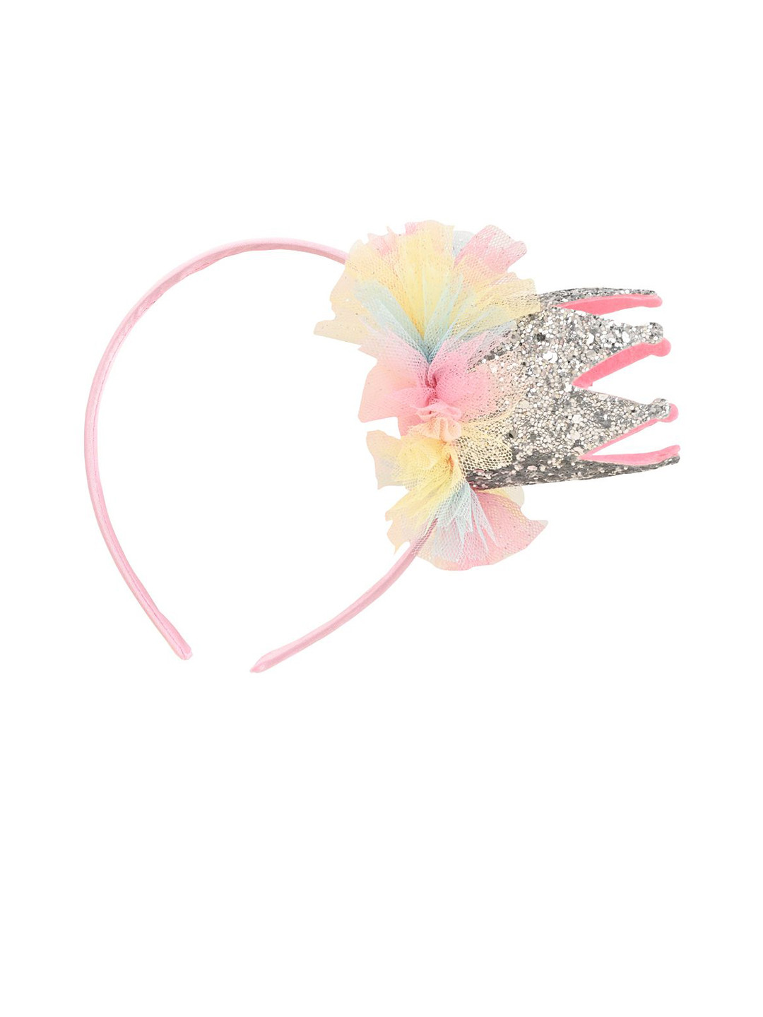 

Aye Candy Girls Glitter Birthday Tulle Crown Hairband, Yellow