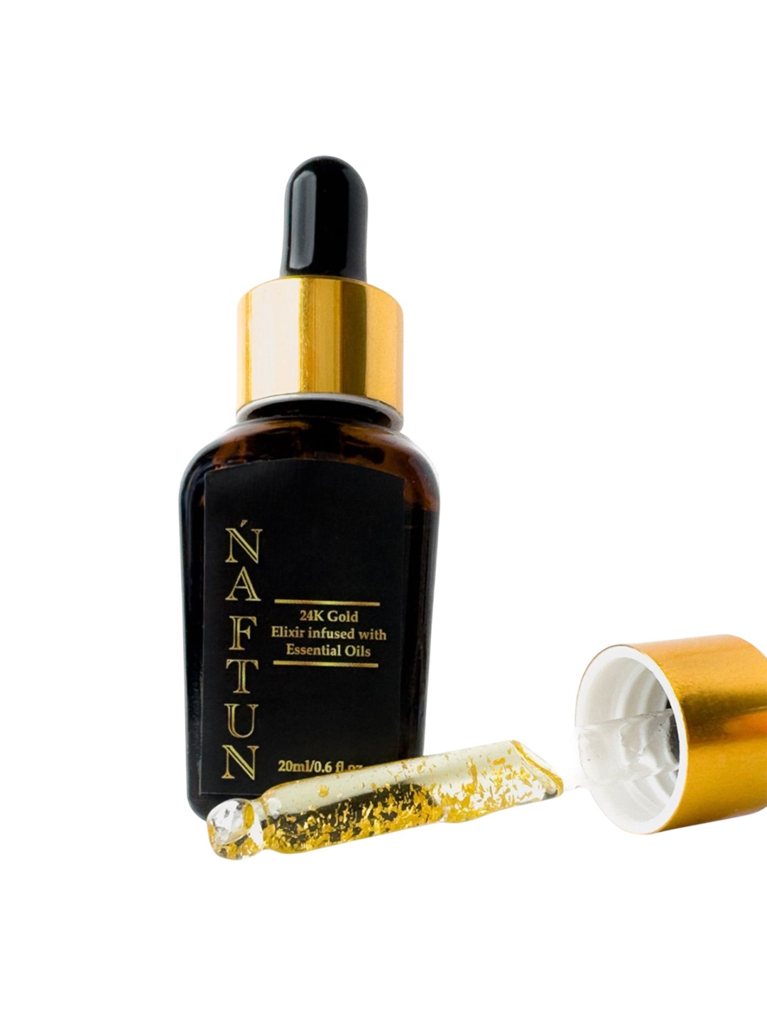 

NAFTUN BEAUTY 24K Gold Elixir infused With Essential Oils For Glowing Skin- 20 ml, Transparent