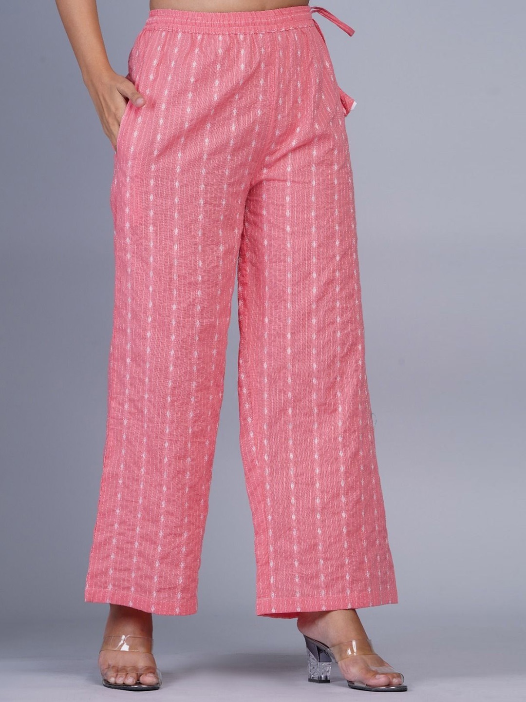 

Wakshi Kurti Women Trousers, Peach