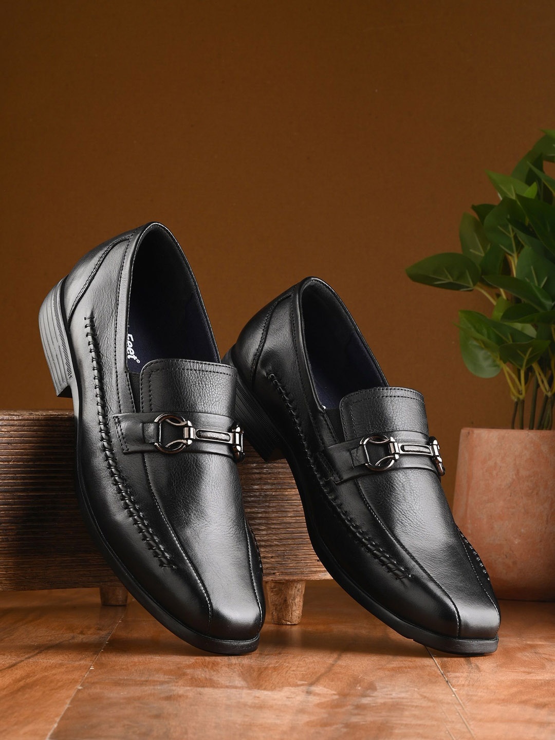 

Fresh 1947 Feet Men Leather Formal Loafers, Black