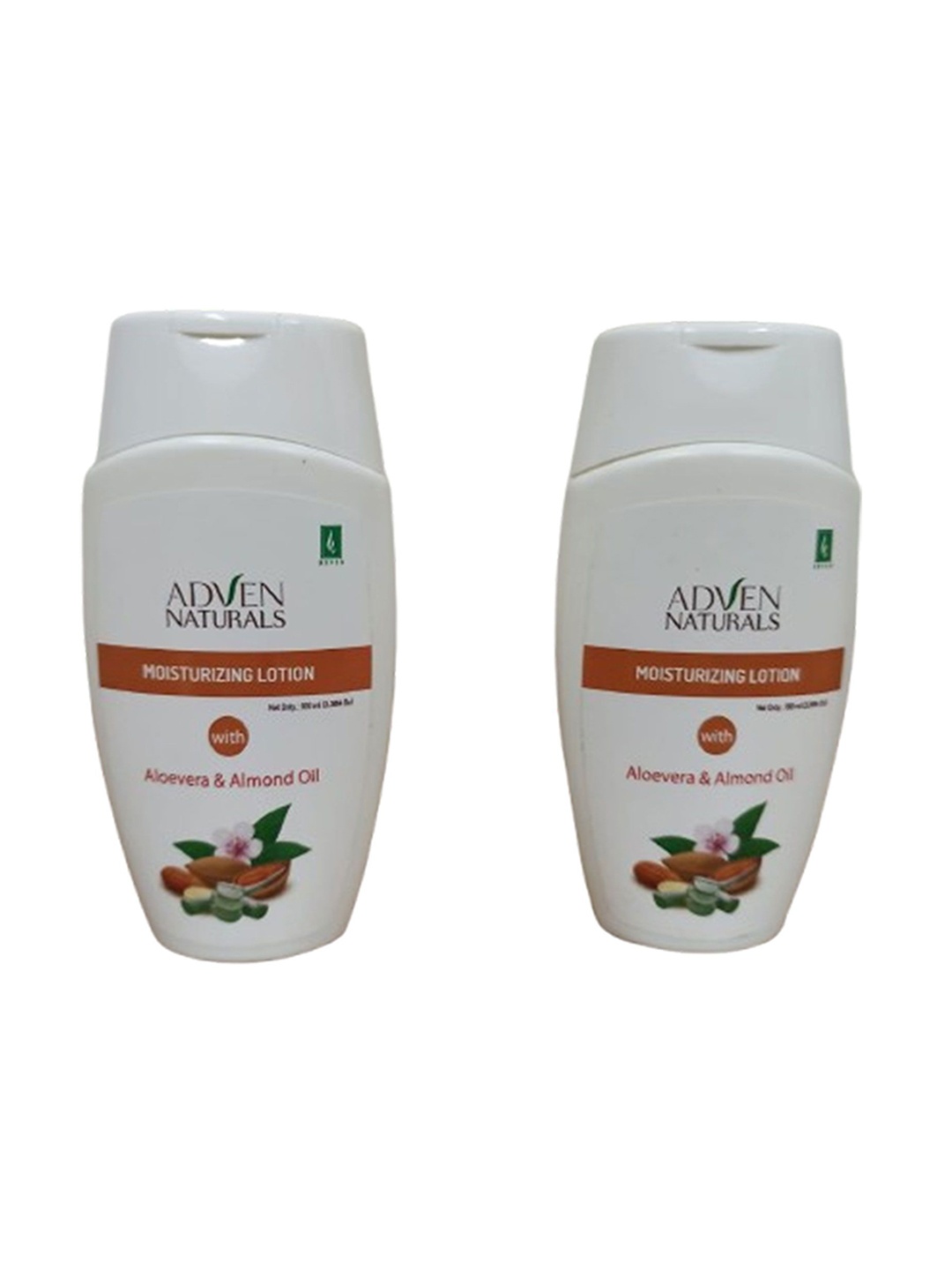 

ADVEN Moisturizing Lotion With Aloevera & Almond Oil- 100 ml Each, Off white