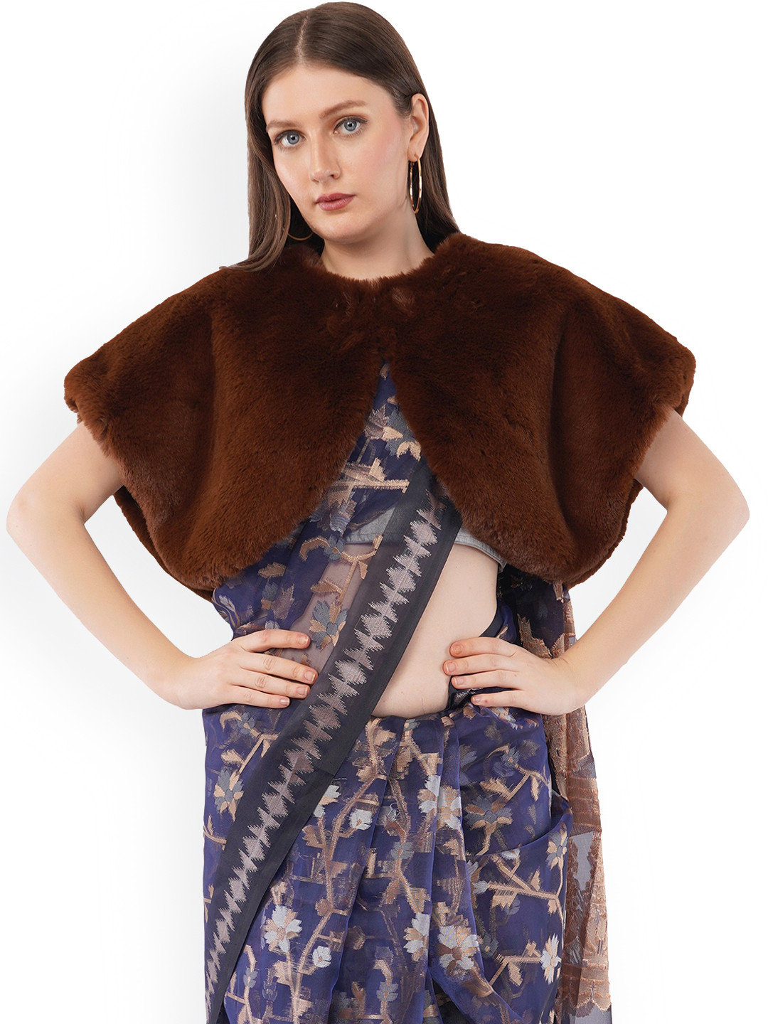 

Rhe-Ana Women Solid Lightweight Tailored Jacket, Coffee brown