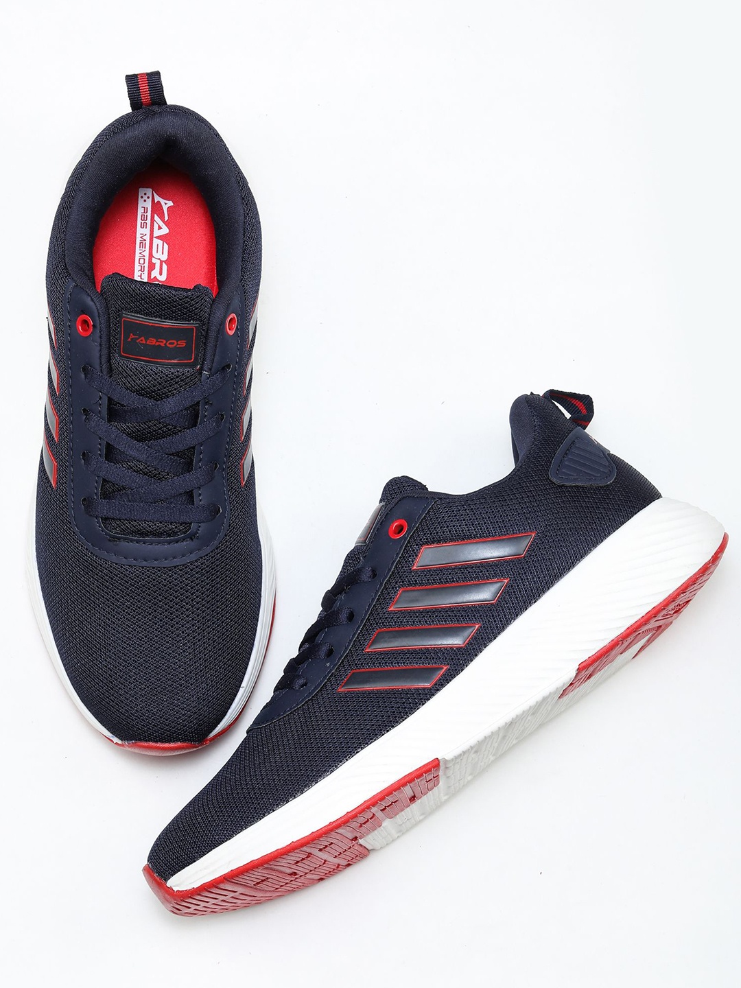 

ABROS PRIMEZ Men Mesh Running Shoes, Navy blue