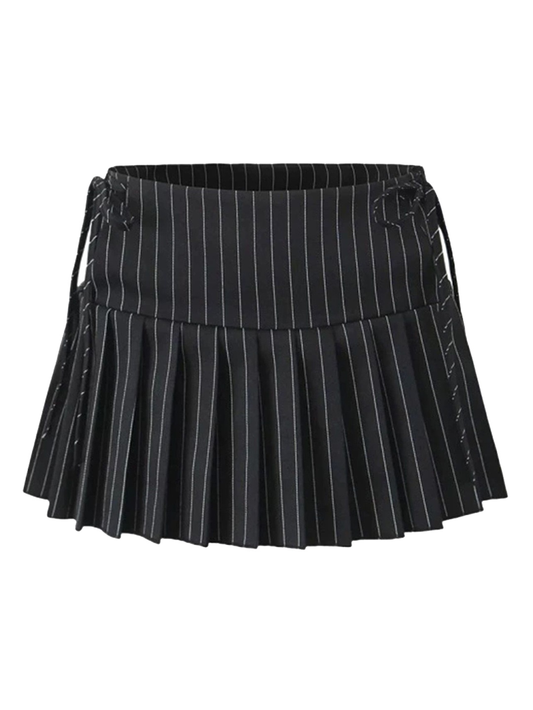 

LULU & SKY Pin Striped Skater Skirt, Black