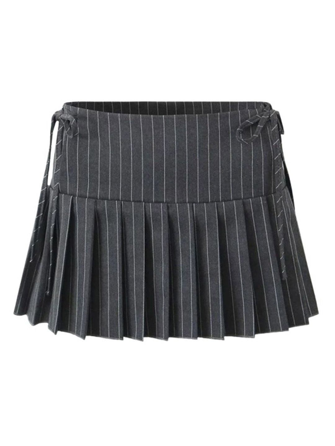 

LULU & SKY Women Pin Striped Skater Skirt, Grey