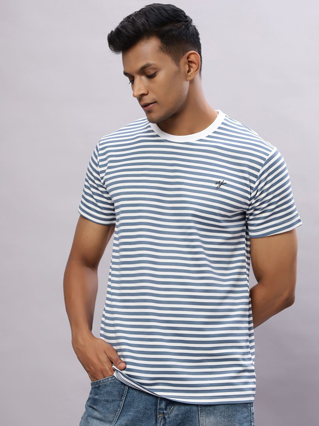 

N AND J Men Pockets T-shirt, Blue