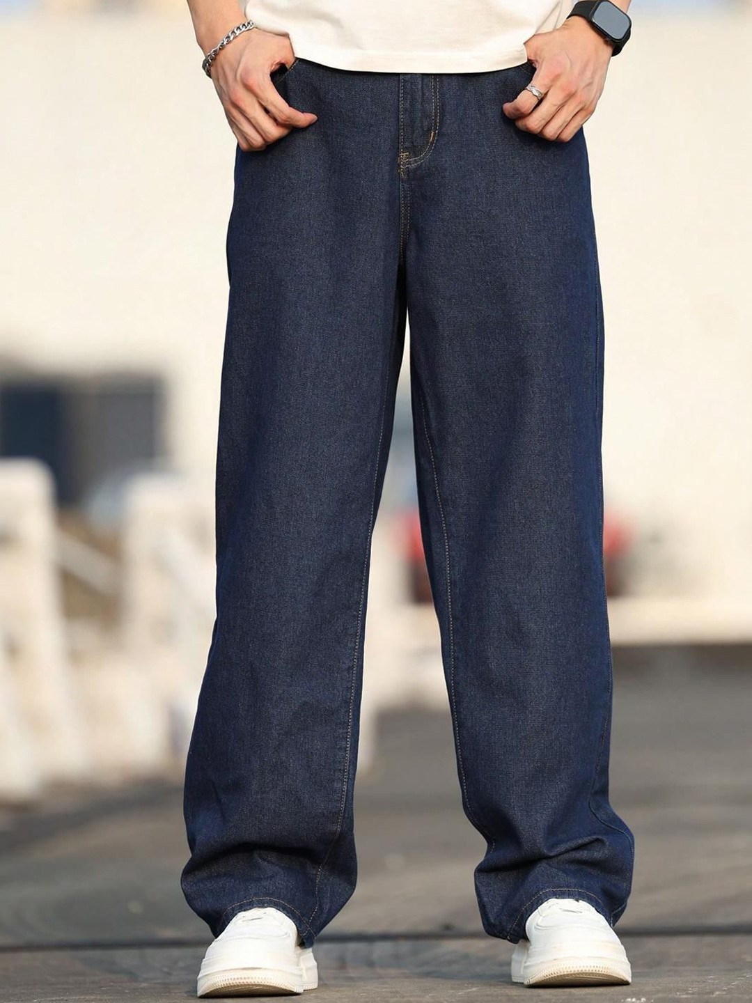 

Kotty Men Straight Fit Stretchable Jeans, Blue