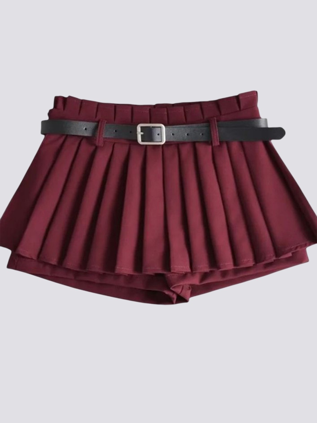 

LULU & SKY Knife Pleated Skort, Red