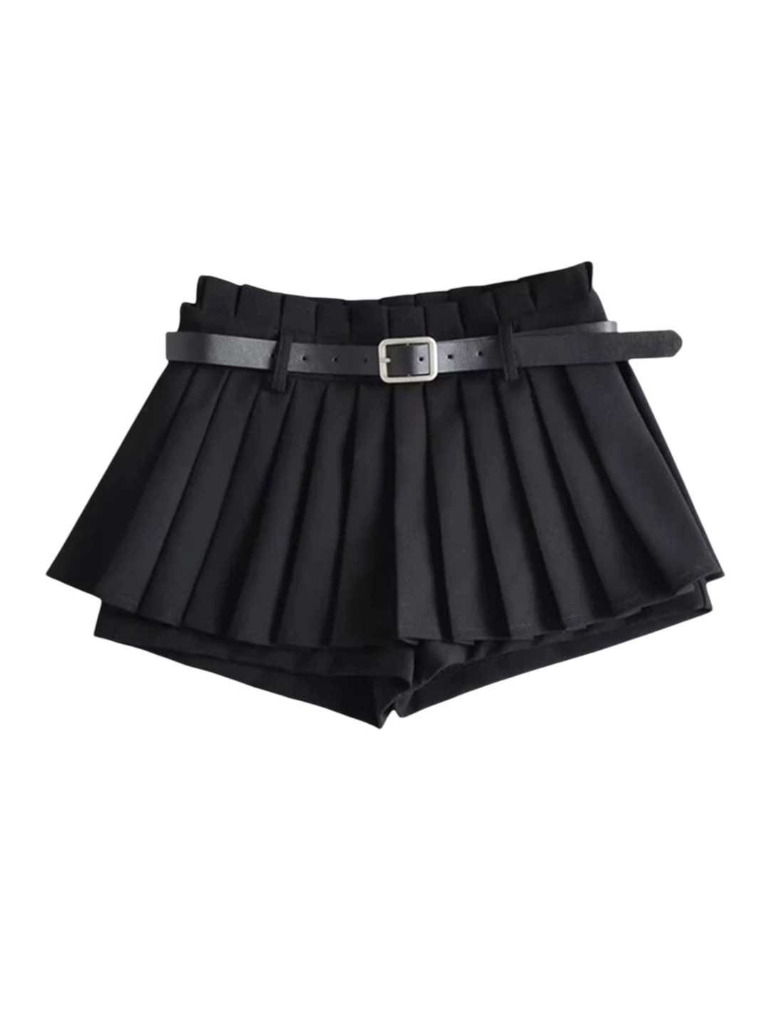 

LULU & SKY Knife Pleated Skort, Black