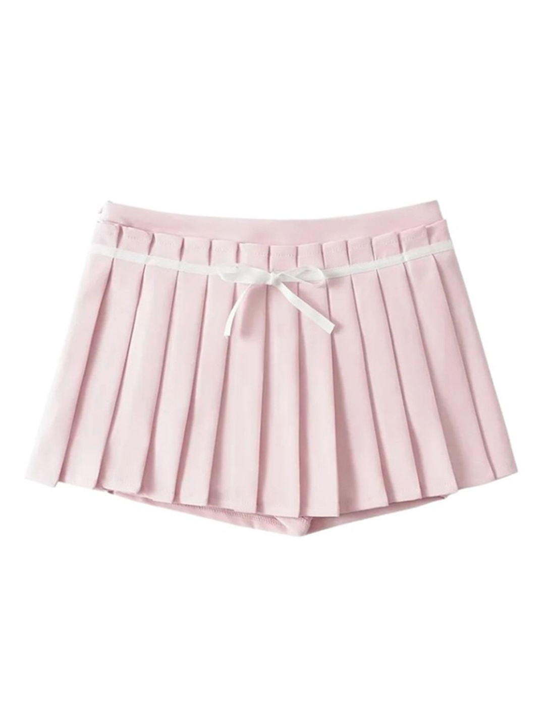 

LULU & SKY Women Knife Pleated Mini Skorts, Pink