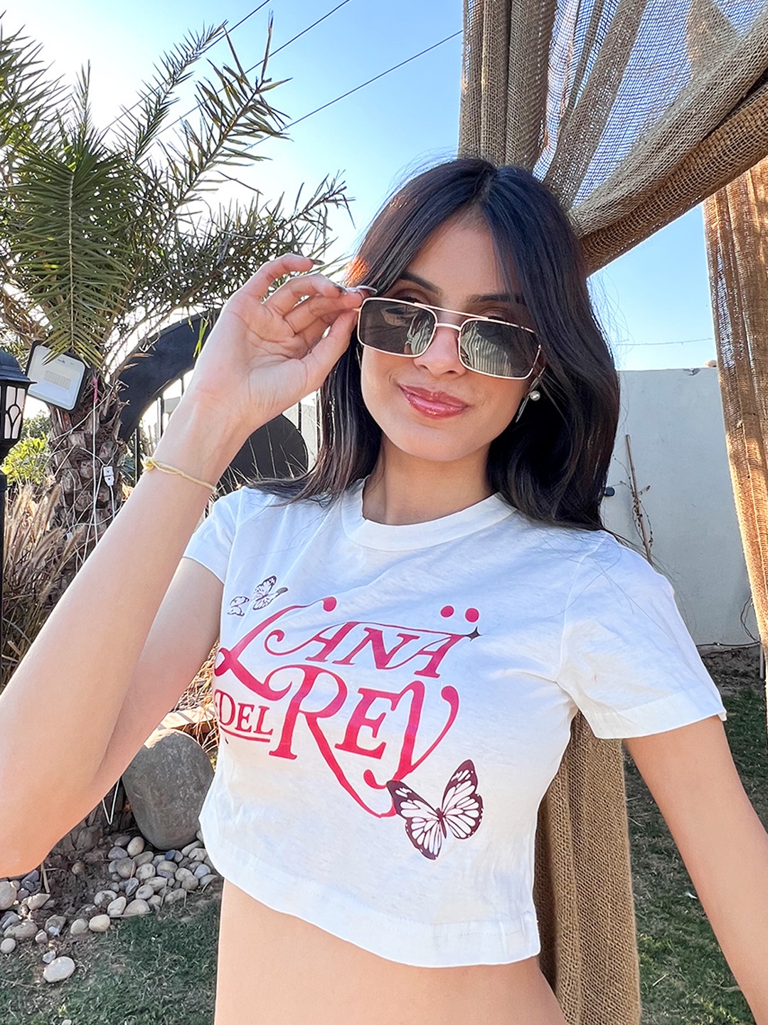 

Stylecast X Hersheinbox Printed Crop Top, White