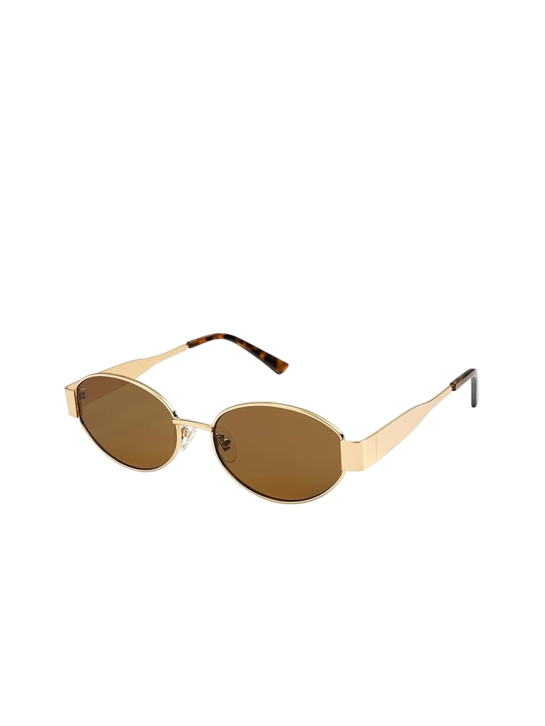 

CREEK Men Round Sunglasses Sunglasses Gold Brown