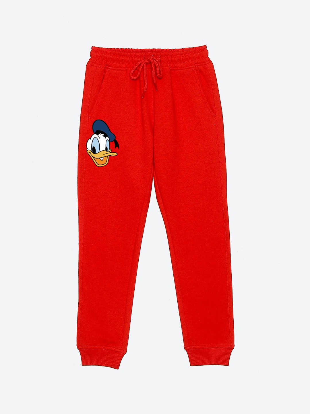 

YK Disney Boys Mickey Mouse Graphic Printed Mid Rise Joggers, Red