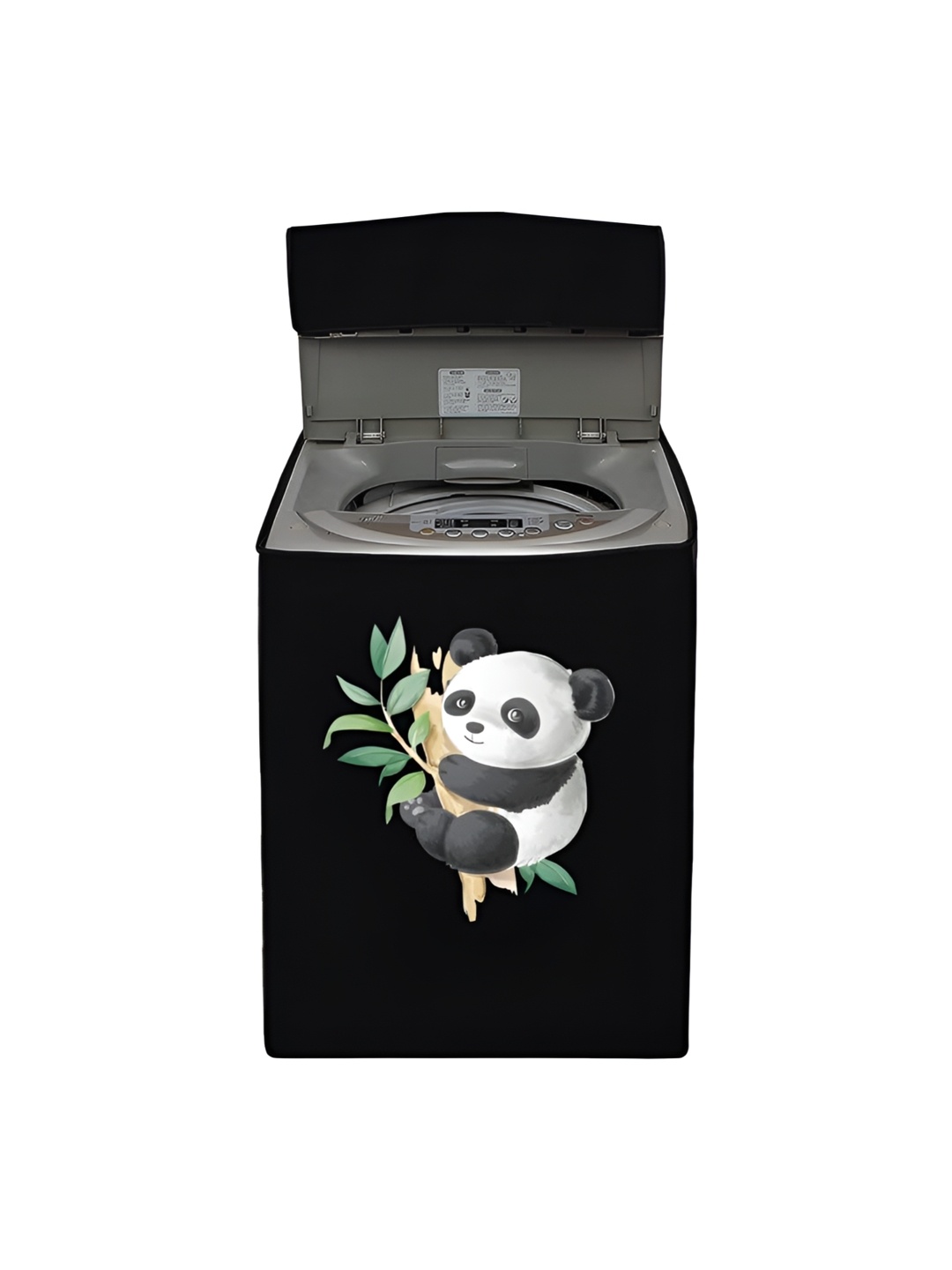 

Dakshya Industries Black & White Panda Printed Top Load Washing Machine Cover