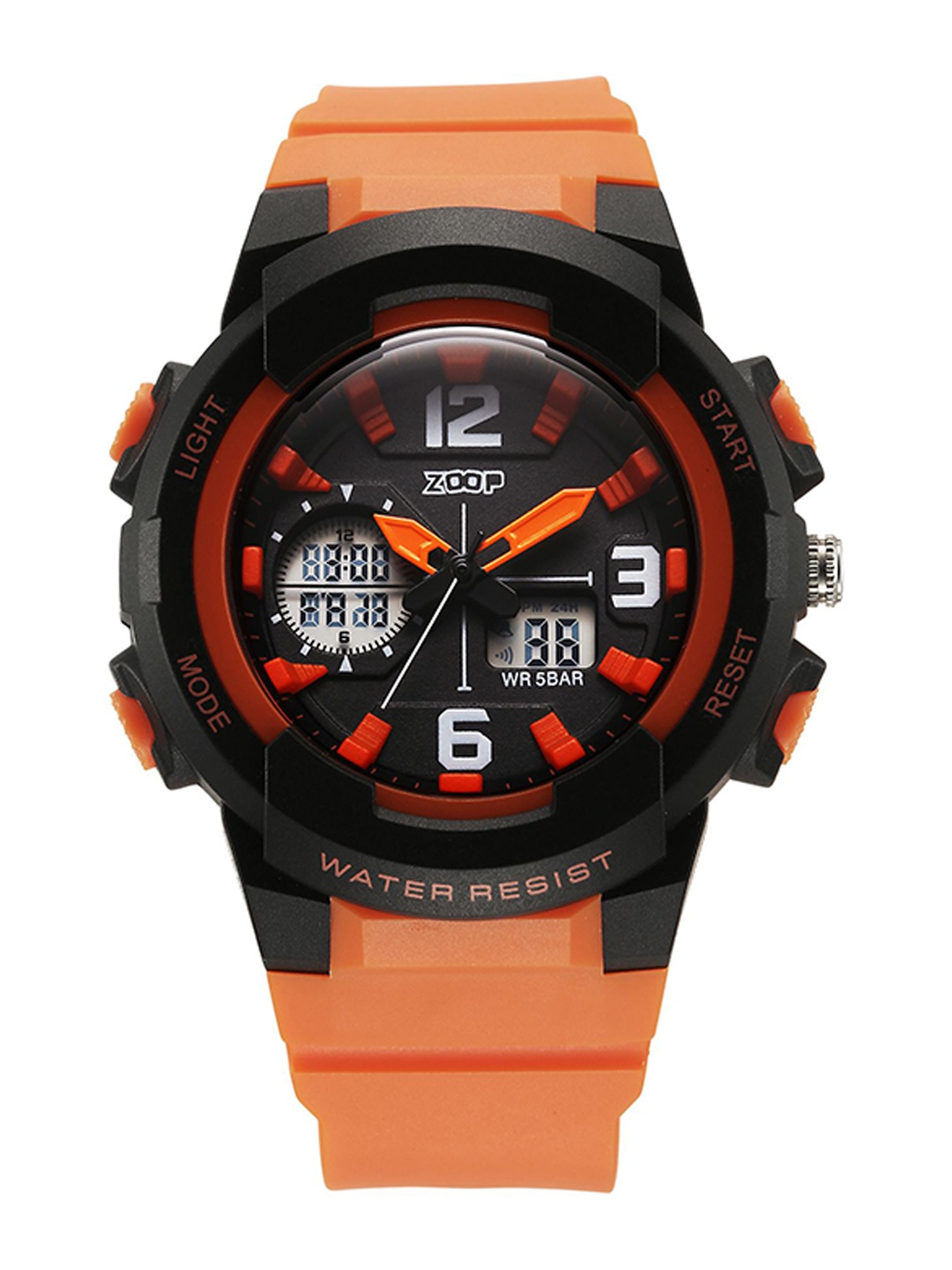 

ZOOP from TITAN Kids Quartz Analog Plastic Strap Digital Watch 26026PP05W, Black