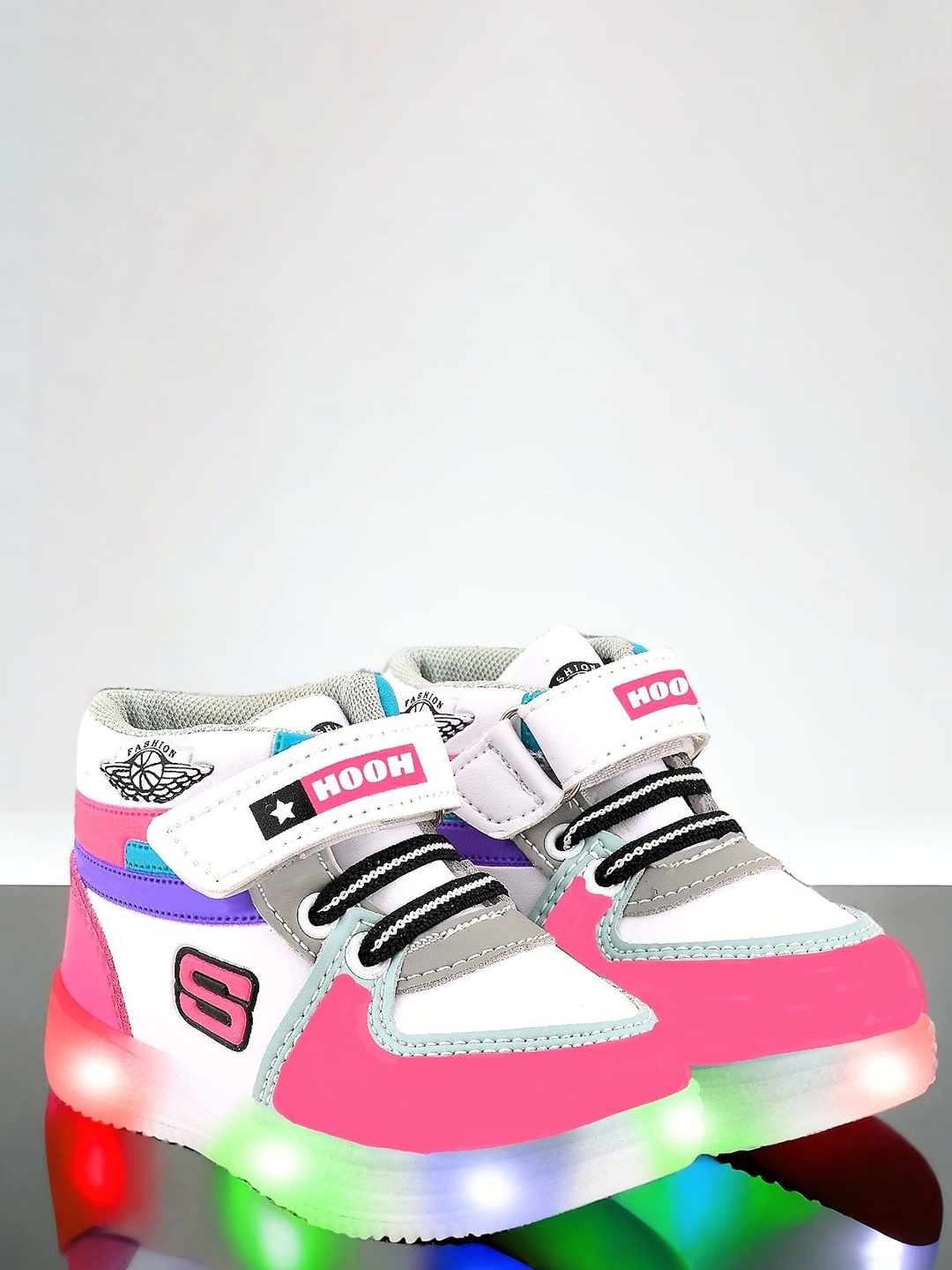 

HOOH Now Comfort in Fashion Kids Colourblocked Sneakers, Pink