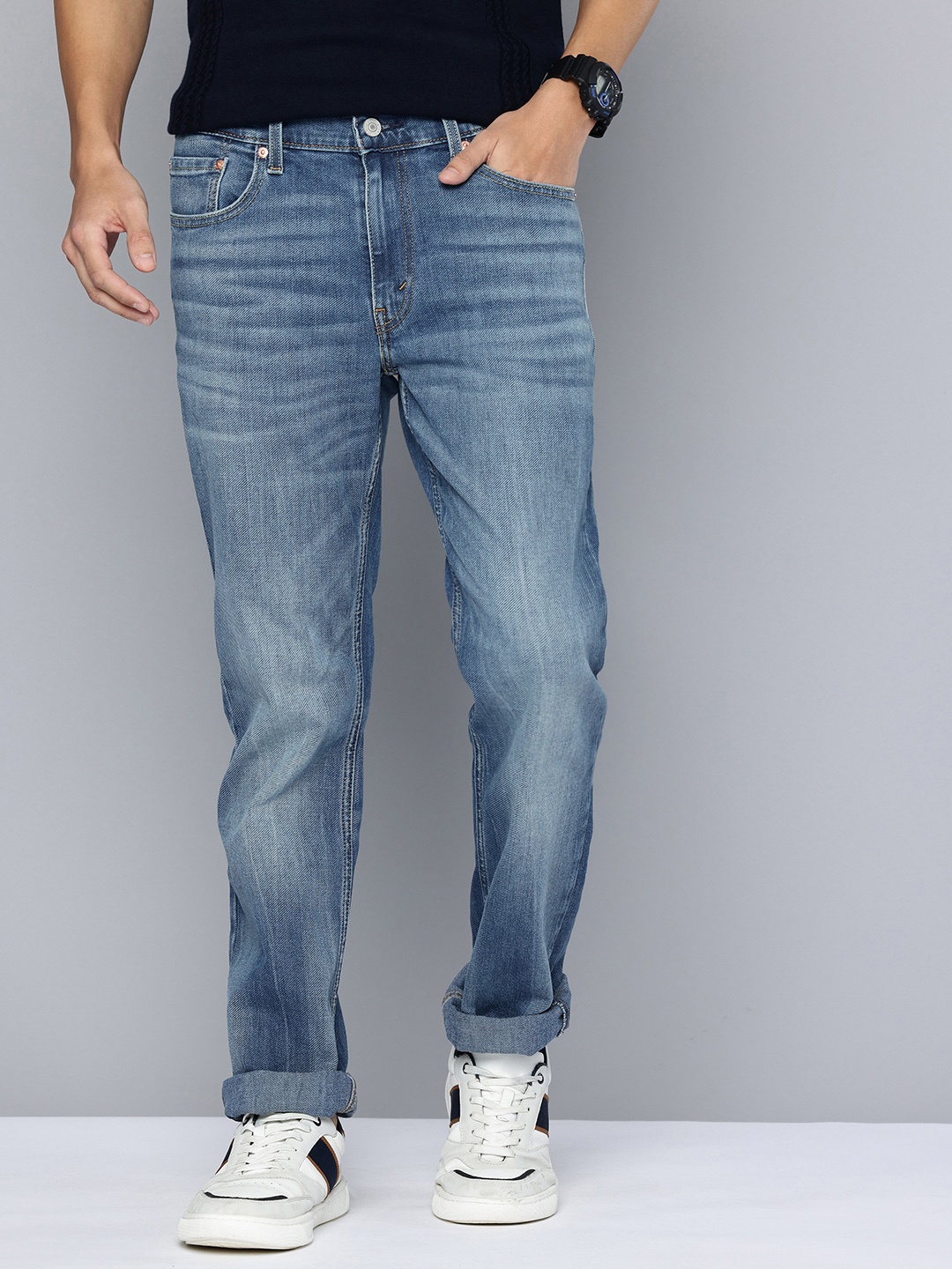 

Levis Men 511 Slim Fit Light Fade Stretchable Jeans, Blue