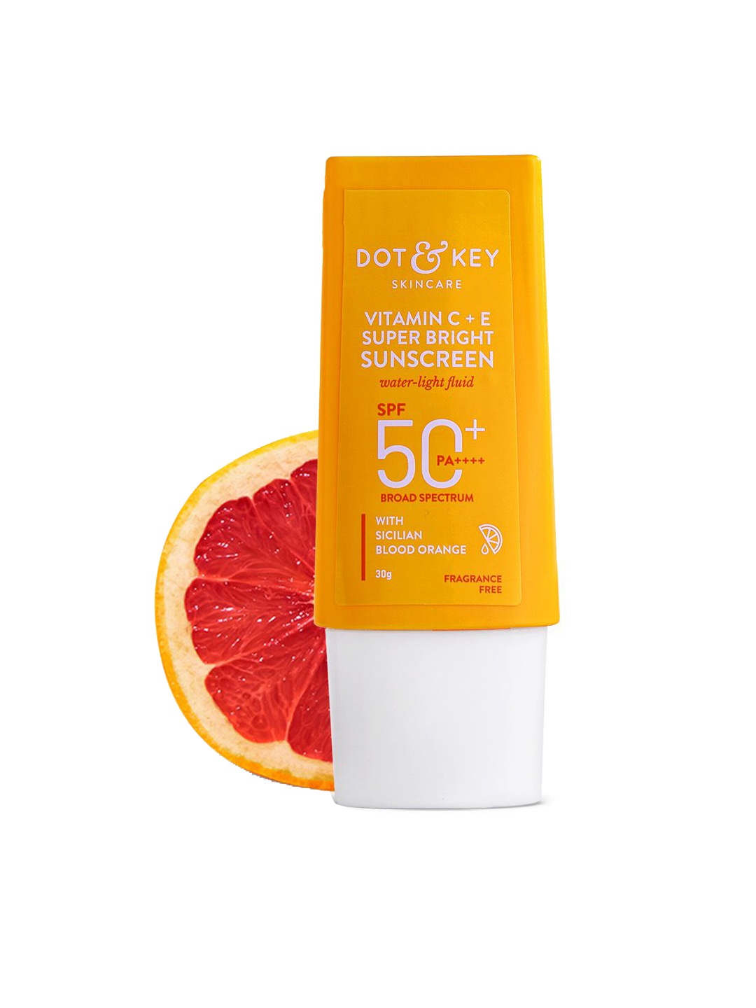 

DOT & KEY Vitamin C + E Super Bright Sunscreen SPF 50 PA+++ - 30g, Orange