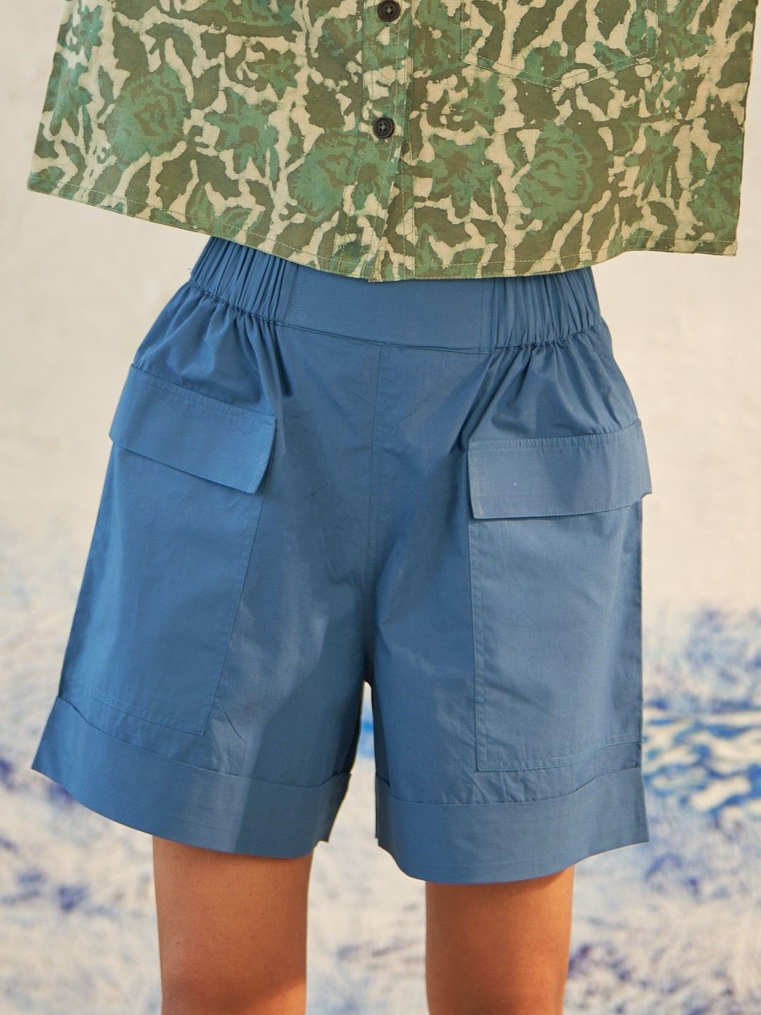 

Canoopi Women High-Rise Outdoor Shorts, Blue