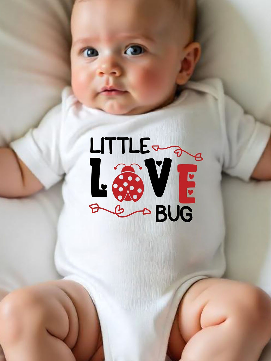

KNITROOT Kids Printed Round Neck Bodysuit, White