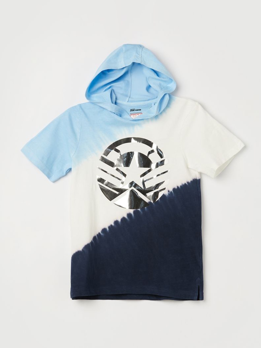 

Fame Forever by Lifestyle Boys Marvel Printed Cotton T Shirt, Blue