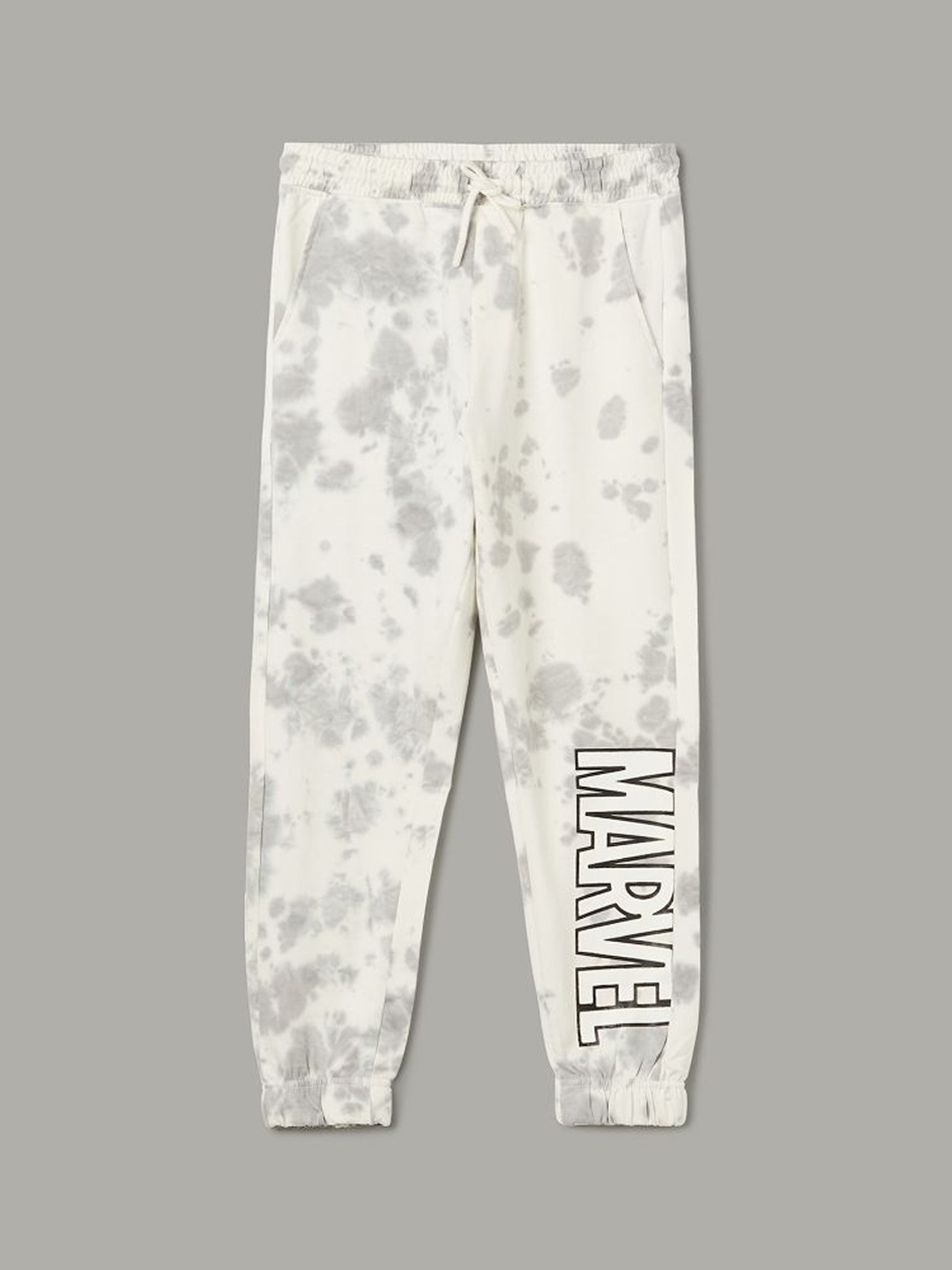 

Fame Forever by Lifestyle Boys Printed Regular Fit Pure Cotton Joggers, White