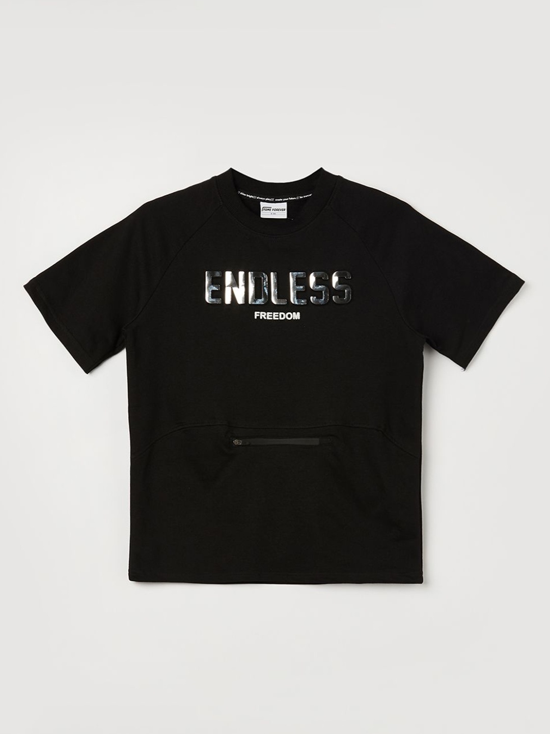 Fame Forever by Lifestyle Boys Typography Printed T-shirt, Black