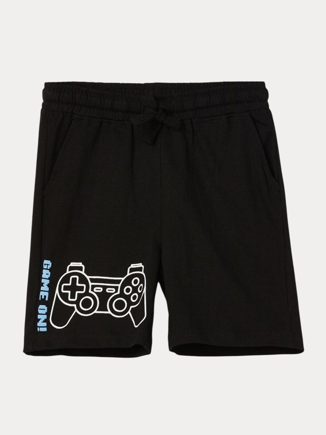 

Fame Forever by Lifestyle Boys Graphic Printed Pure Cotton Regular Shorts, Black