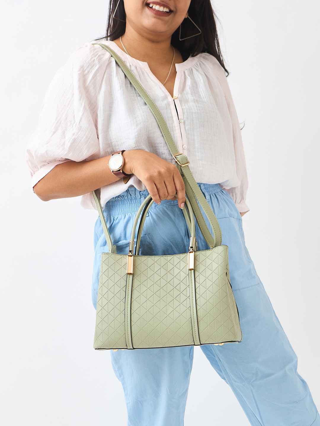 

Chumbak Spring Handbag | Mint, Green