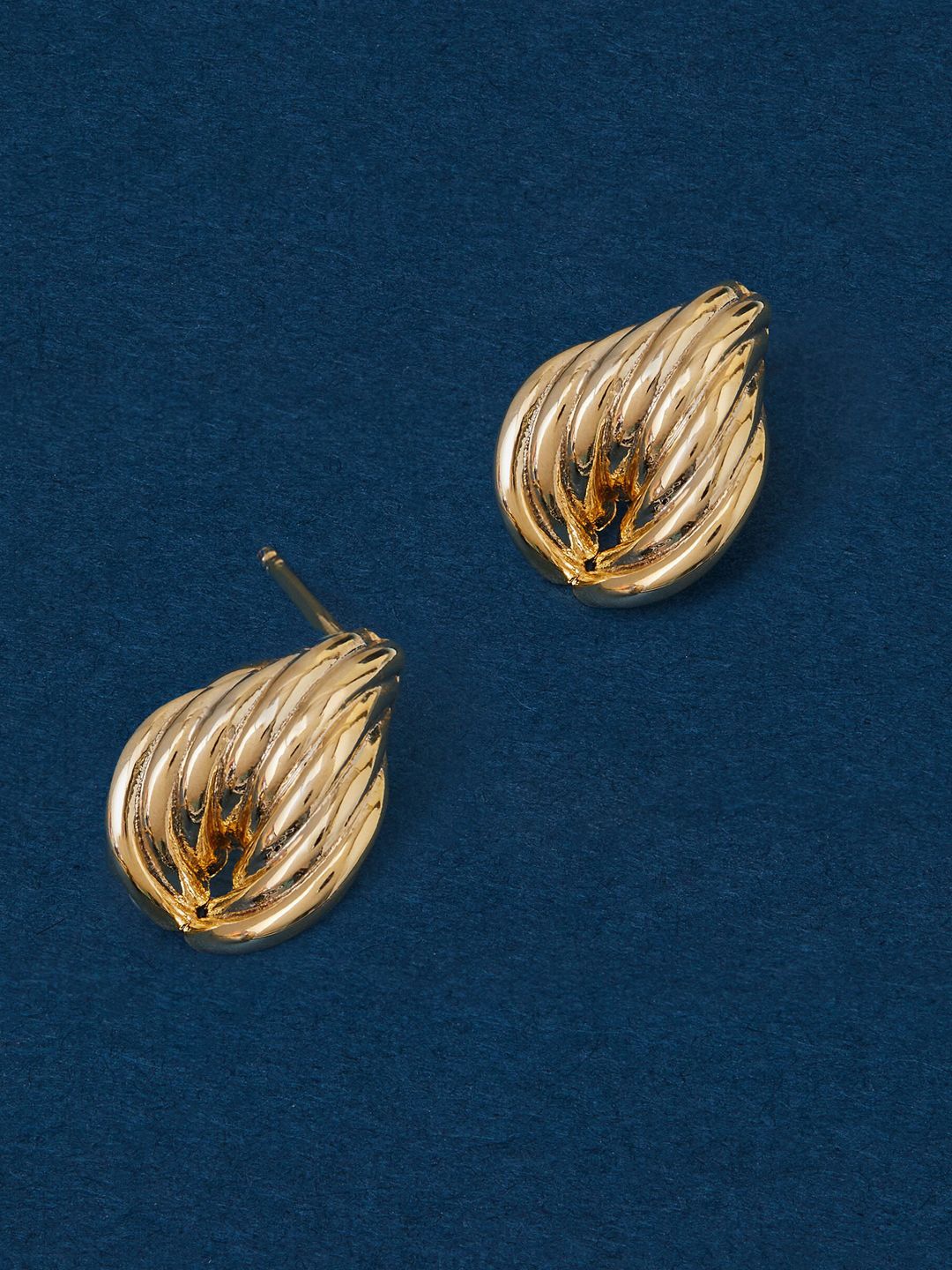 

Accessorize 14k Real Gold-Plated Tapered Teardrop Shaped Drop Earrings